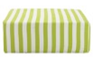Green Stripe Ottoman in Naples, Marco Island, Ft. Myers