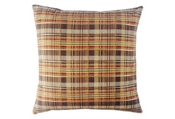 Pillow - Carmalized Plaid in Naples, Marco Island, Ft. Myers