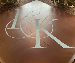 Monogram Dance Floor Wrap - 14' in Orlando