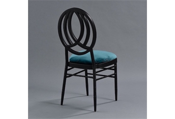 Phoenix Black Chair with Turquoise Velvet in Miami, Ft. Lauderdale, Palm Beach