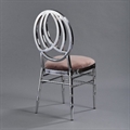 Phoenix Silver Chair with Rose Velvet in Miami, Ft. Lauderdale, Palm Beach