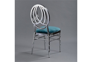 Phoenix Silver Chair with Turquoise Velvet in Miami, Ft. Lauderdale, Palm Beach