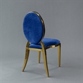 O Chair Gold - Indigo Velvet Seat and Back in Miami, Ft. Lauderdale, Palm Beach