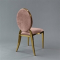 O Chair Gold - Rose Velvet Seat and Back in Miami, Ft. Lauderdale, Palm Beach