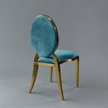 O Chair Gold - Turquoise Velvet Seat and Back in Miami, Ft. Lauderdale, Palm Beach