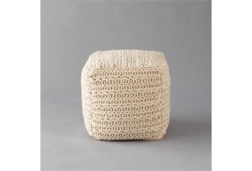 Pouf Cahuilla Ivory in Miami, Ft. Lauderdale, Palm Beach