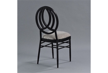 Phoenix Black Chair with Steel Velvet (Chairs - Dining) in Orlando