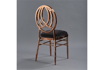 Phoenix Rose Gold Chair with Black Velvet (Chairs - Dining) in Orlando