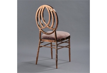 Phoenix Rose Gold Chair with Rose Velvet (Chairs - Dining) in Orlando