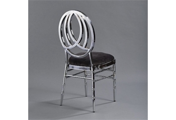 Phoenix Silver Chair with Black Velvet (Chairs - Dining) in Orlando