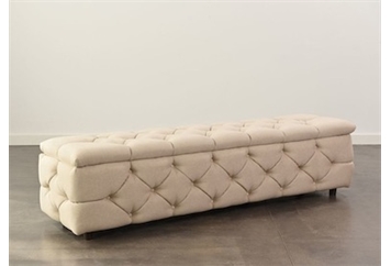 Oatmeal Tufted Bench (Benches) in Orlando