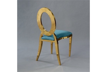 O Chair Gold - Turquoise Velvet Seat in Tampa, St Petersburg