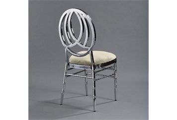 Phoenix Silver Chair with Oatmeal Velvet in Tampa, St Petersburg