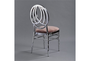 Phoenix Silver Chair with Rose Velvet in Tampa, St Petersburg