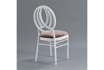 Phoenix White Chair with Rose Velvet in Tampa, St Petersburg