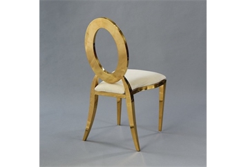 O Chair Gold - Oatmeal Velvet Seat in Naples, Marco Island, Ft. Myers