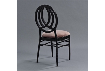 Phoenix Black Chair with Rose Velvet in Naples, Marco Island, Ft. Myers