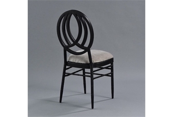 Phoenix Black Chair with Steel Velvet in Naples, Marco Island, Ft. Myers