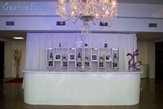 White Damask Bar White Top in Miami, Ft. Lauderdale, Palm Beach