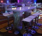 Mirror Wave Highboy Table Large in Miami, Ft. Lauderdale, Palm Beach