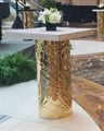 Gold Petals Highboy Table - White Top in Miami, Ft. Lauderdale, Palm Beach