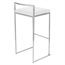 Malta Silver Barstool - White in Miami, Ft. Lauderdale, Palm Beach