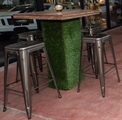 Grass Highboy Table - Plank Top in Miami, Ft. Lauderdale, Palm Beach