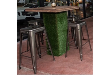 Grass Highboy Table - Plank Top in Miami, Ft. Lauderdale, Palm Beach