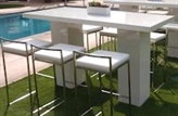 Alpine Highboy Table Large - White in Miami, Ft. Lauderdale, Palm Beach