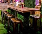 Grass Highboy Table Large - Plank Top in Miami, Ft. Lauderdale, Palm Beach