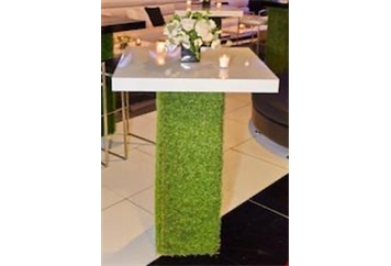Grass Highboy Table - White Top (Tables - Highboy) in Orlando