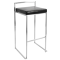 Malta Silver Barstool - Black in Orlando