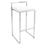 Malta Silver Barstool - White in Naples, Marco Island, Ft. Myers