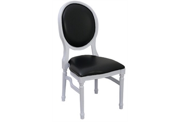 Castle White Dining Chair - Black (Chairs - Dining) in Orlando