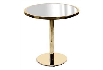 Kyoto Gold Cafe Table - Silver Top (Tables - Cafe) in Orlando