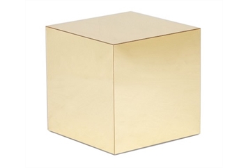 Mirror Cube End Table - Gold (Tables - End) in Orlando
