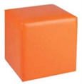 Orange Cube Ottoman in Orlando