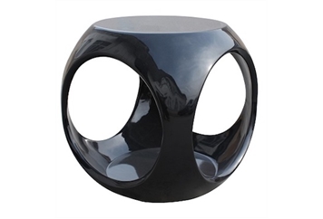 Dice End Table Black (Tables - End) in Orlando