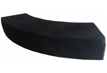 Koo Curved Bench Black (Benches) in Orlando