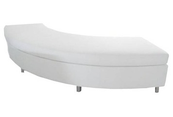 Koo Curved Bench White (Benches) in Orlando