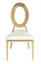 O Chair Gold - White Pad (Chairs - Dining) in Orlando