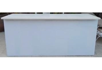 8' Acrylic Bar White Top in Miami, Ft. Lauderdale, Palm Beach