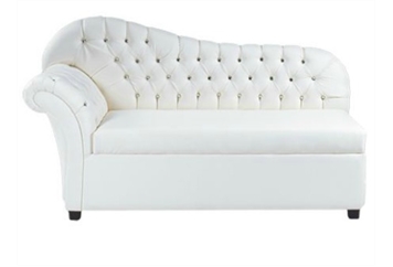 Crystal Tufted Chaise Loveseat (Loveseats) in Orlando