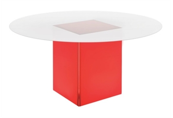LED Acrylic Frosted Acrylic Top Dining Table - 5ft (Tables - Dining) in Orlando