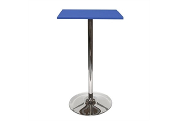 Spectrum Tulip Base Blue Top Highboy Table (Tables - Highboy) in Orlando