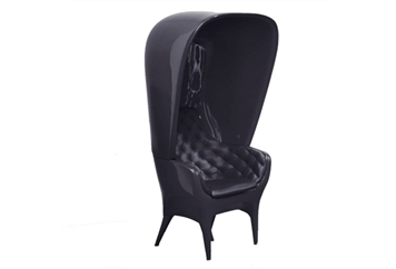 Showtime Chair Black with Canopy (Chairs - Accent and Lounge) in Orlando