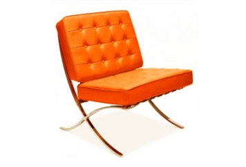 Barcelona Orange Chair (Chairs - Accent and Lounge) in Orlando