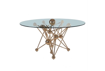 Supernova Dining Table Gold (Tables - Dining) in Orlando