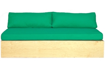 Meadow Sofa - Parrot Green in Miami, Ft. Lauderdale, Palm Beach