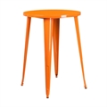 Tolix Highboy Orange Metal Table - 24" in Miami, Ft. Lauderdale, Palm Beach